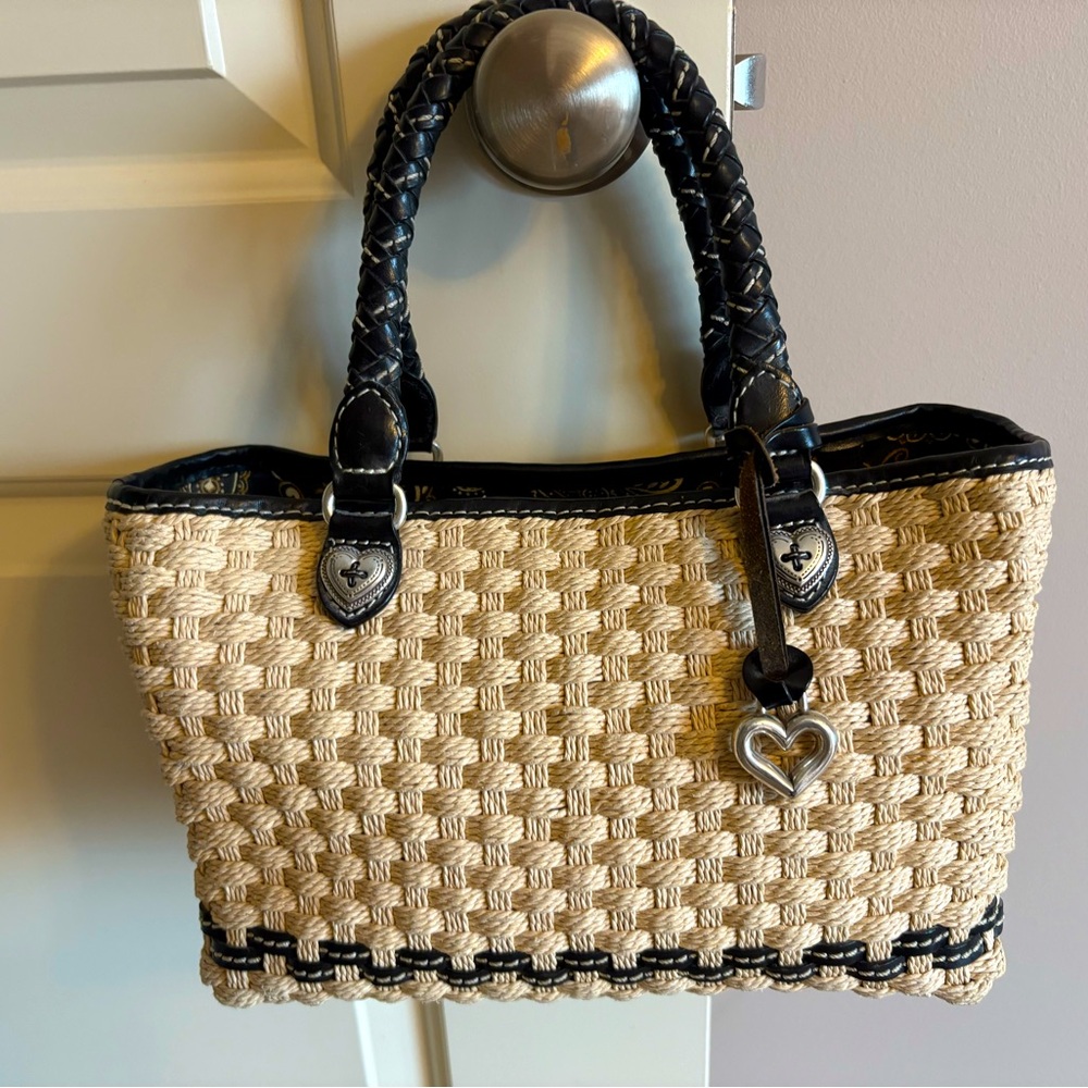 Brighton Peggy Woven Jute Straw Tote Bag